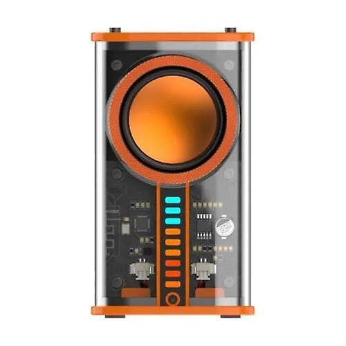 Furper Mini Wireless Bluetooth Speaker Transparent Mecha Portable Speaker Bass