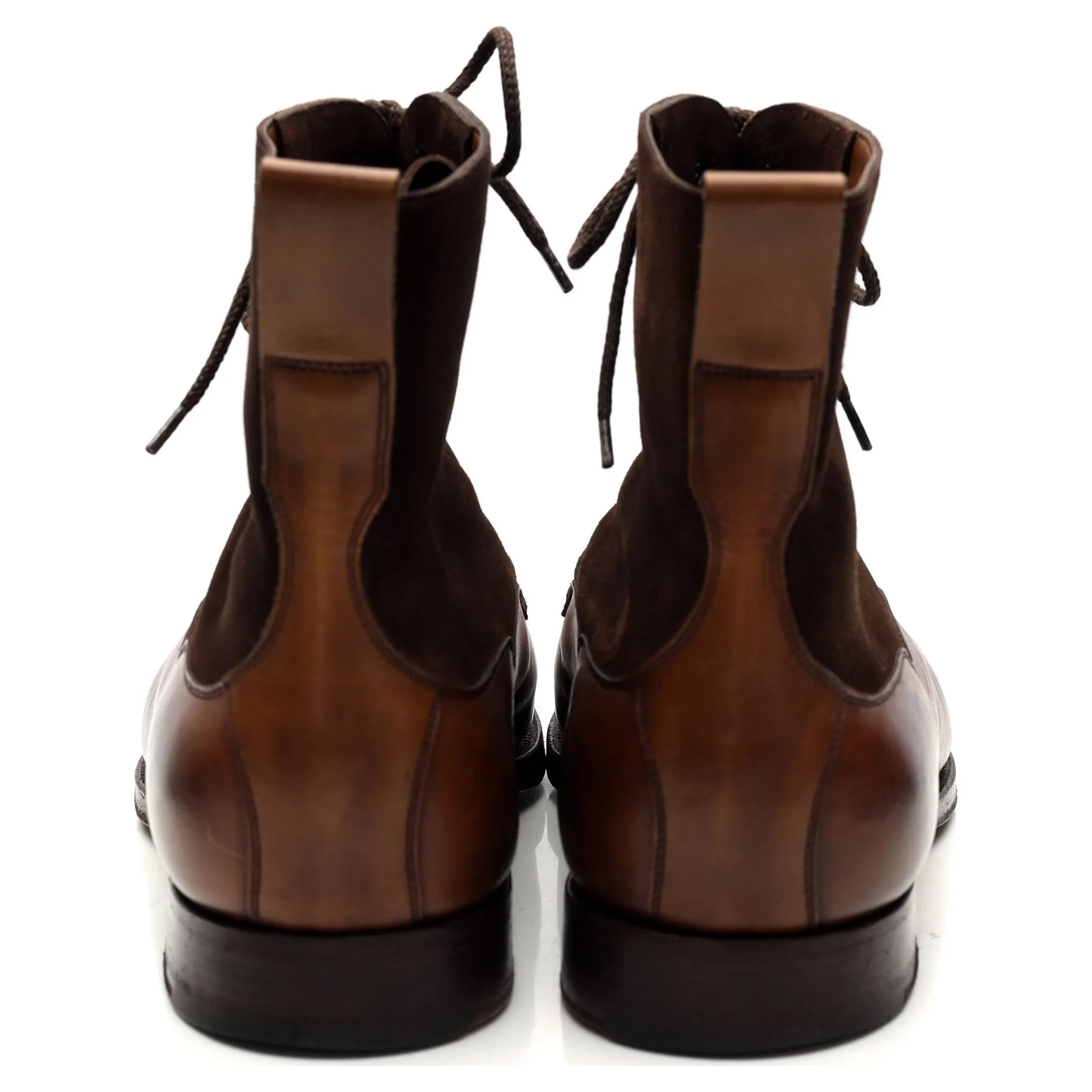 'Galway' Brown Leather Boots UK 11.5 E