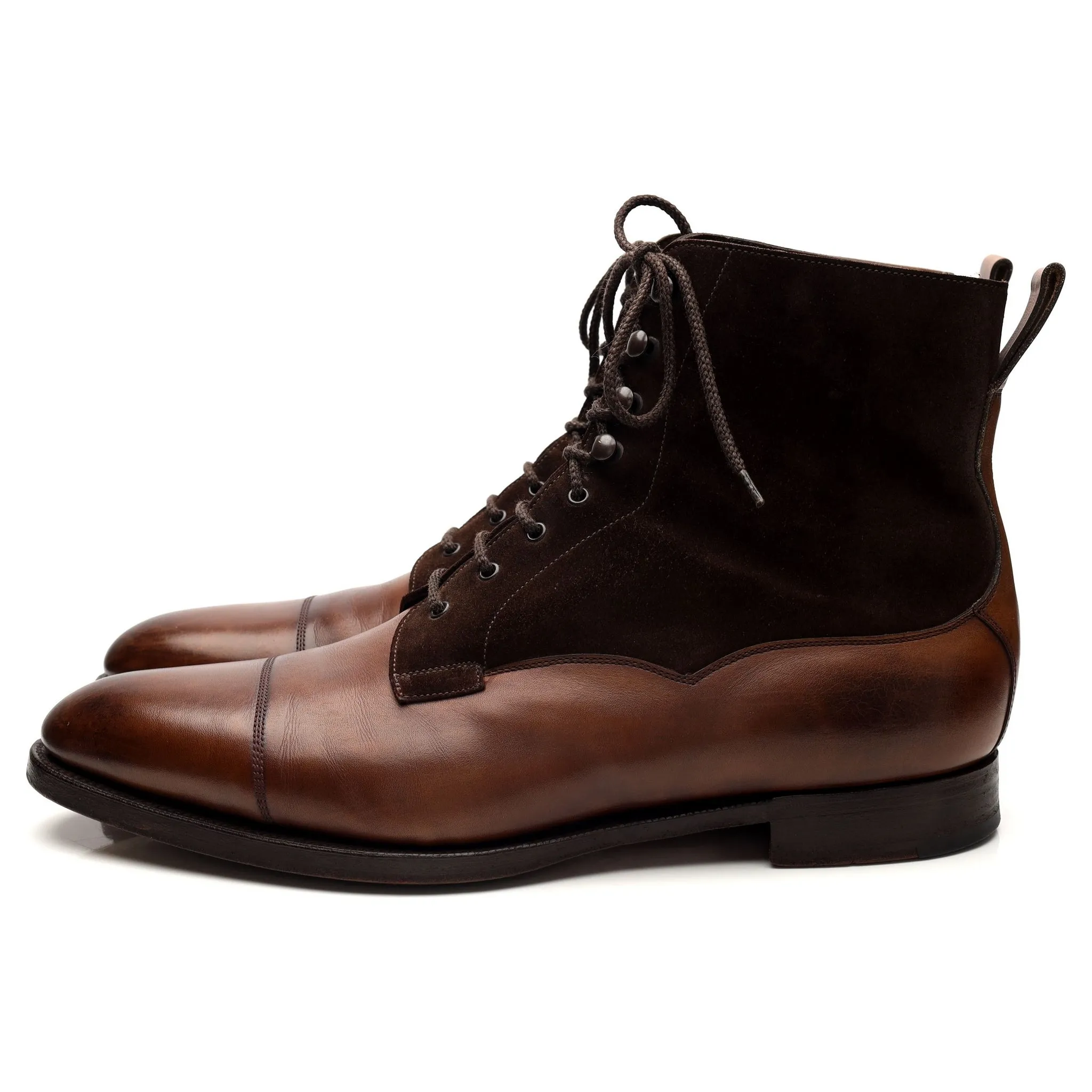 'Galway' Brown Leather Boots UK 11.5 E