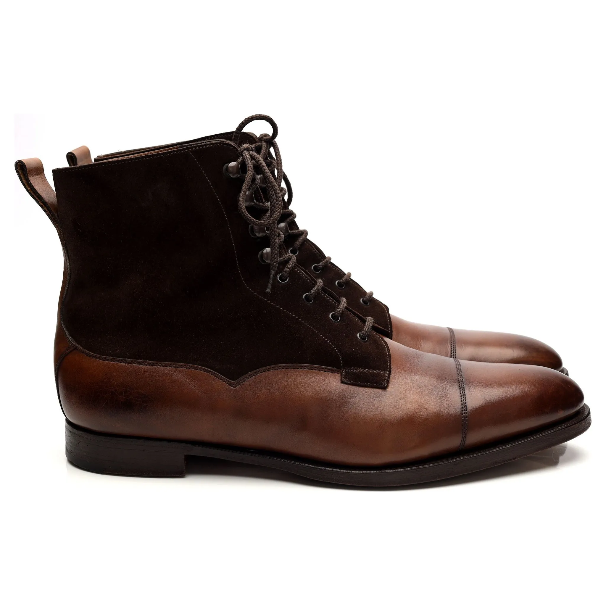 'Galway' Brown Leather Boots UK 11.5 E