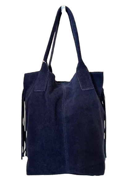 Glass Tassel Suede Tote (more colors)