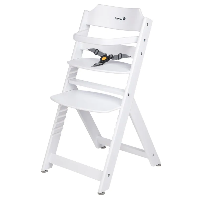 Grow-with-Me 3-in-1 Adjustable Height Wooden High Chair & Tray | White | 6m - 10 years