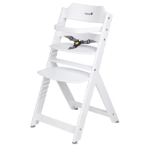 Grow-with-Me 3-in-1 Adjustable Height Wooden High Chair & Tray | White | 6m - 10 years