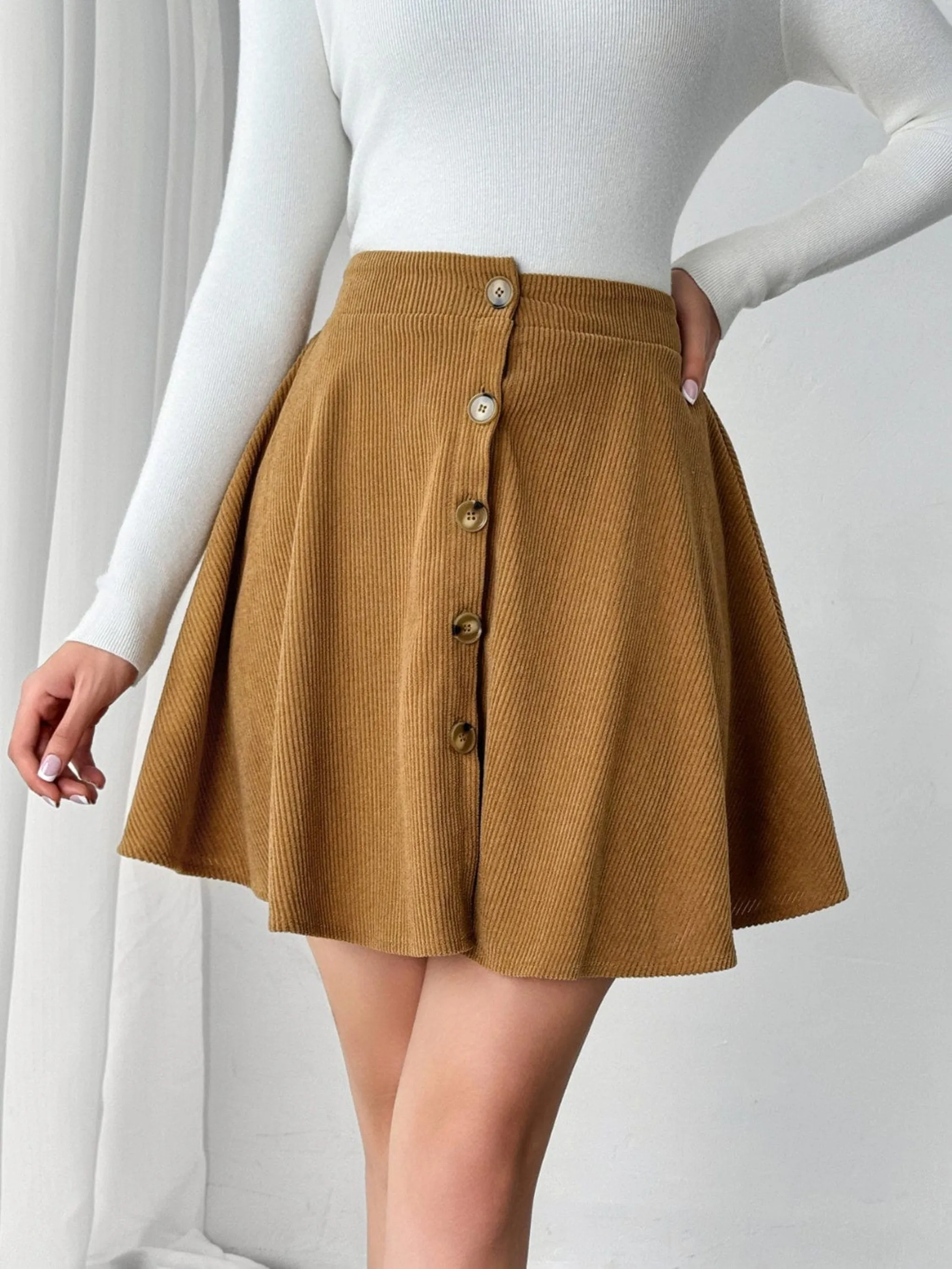 GYPSY - Buttoned Mini Skirt