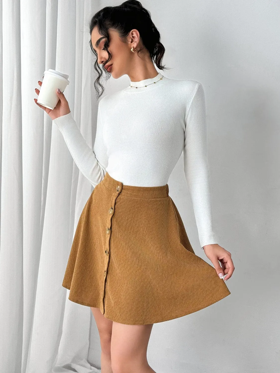 GYPSY - Buttoned Mini Skirt