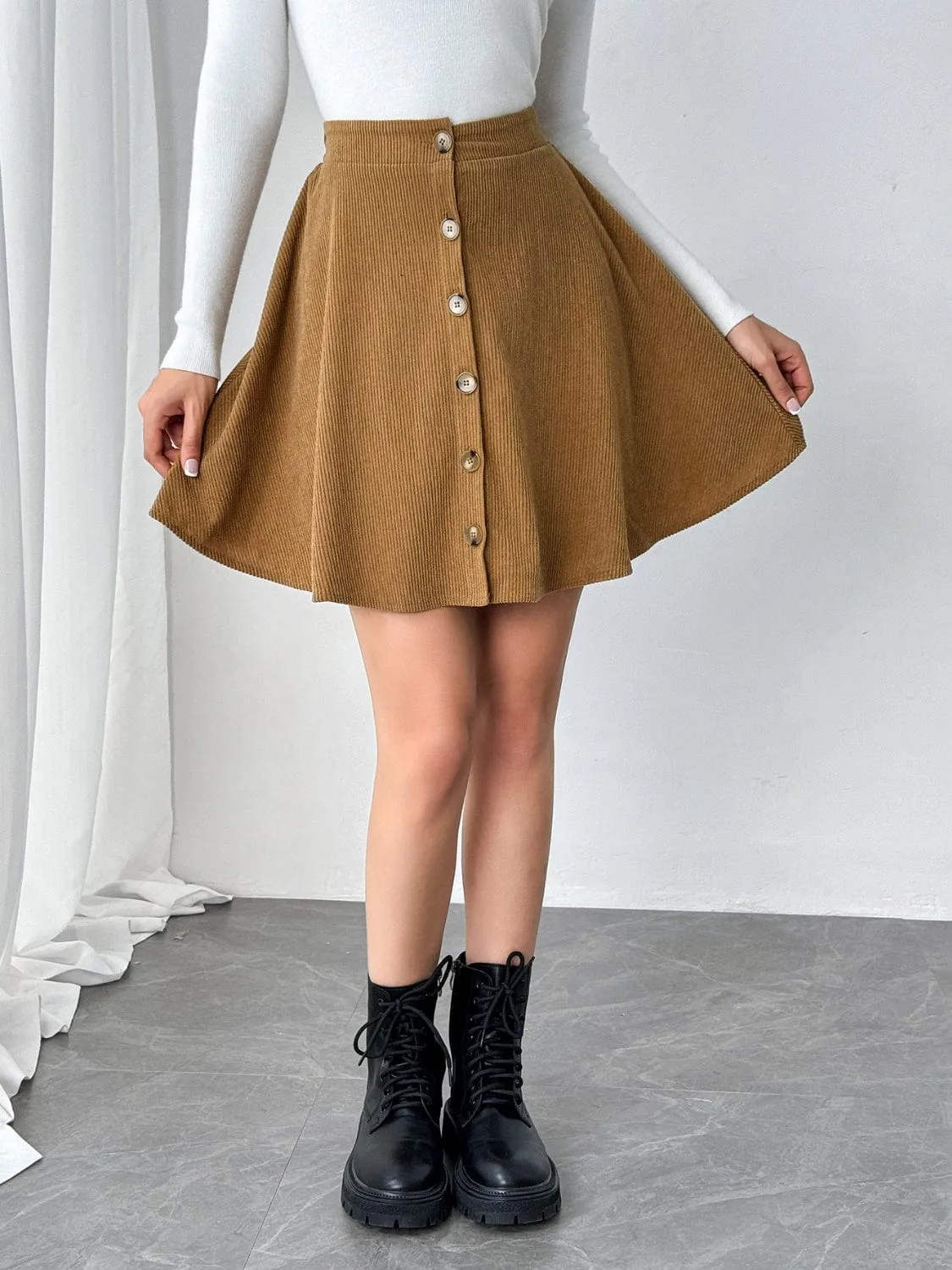 GYPSY - Buttoned Mini Skirt
