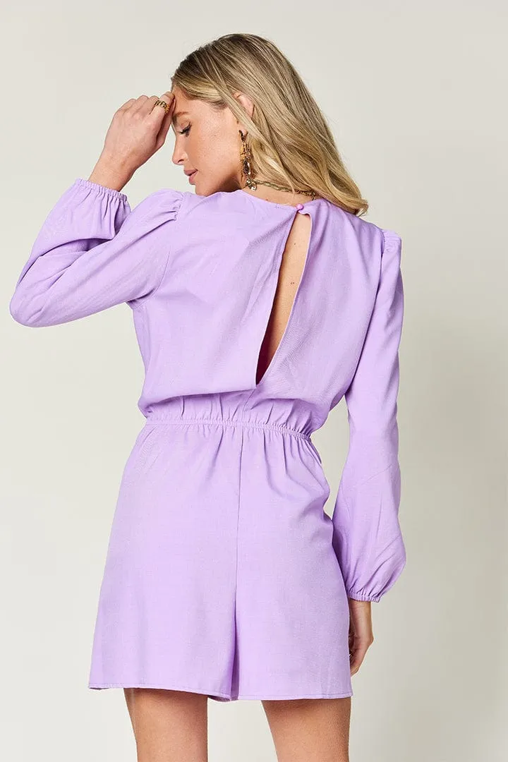 GYPSY - Drawstring Long Sleeve Romper
