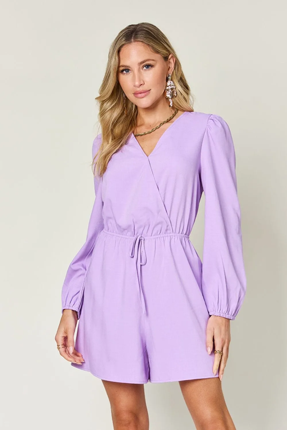 GYPSY - Drawstring Long Sleeve Romper