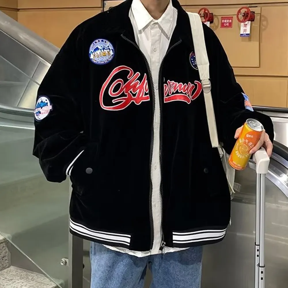 High Street Suede Letters Jacket