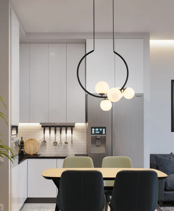 Ice Mirror Pendant Light