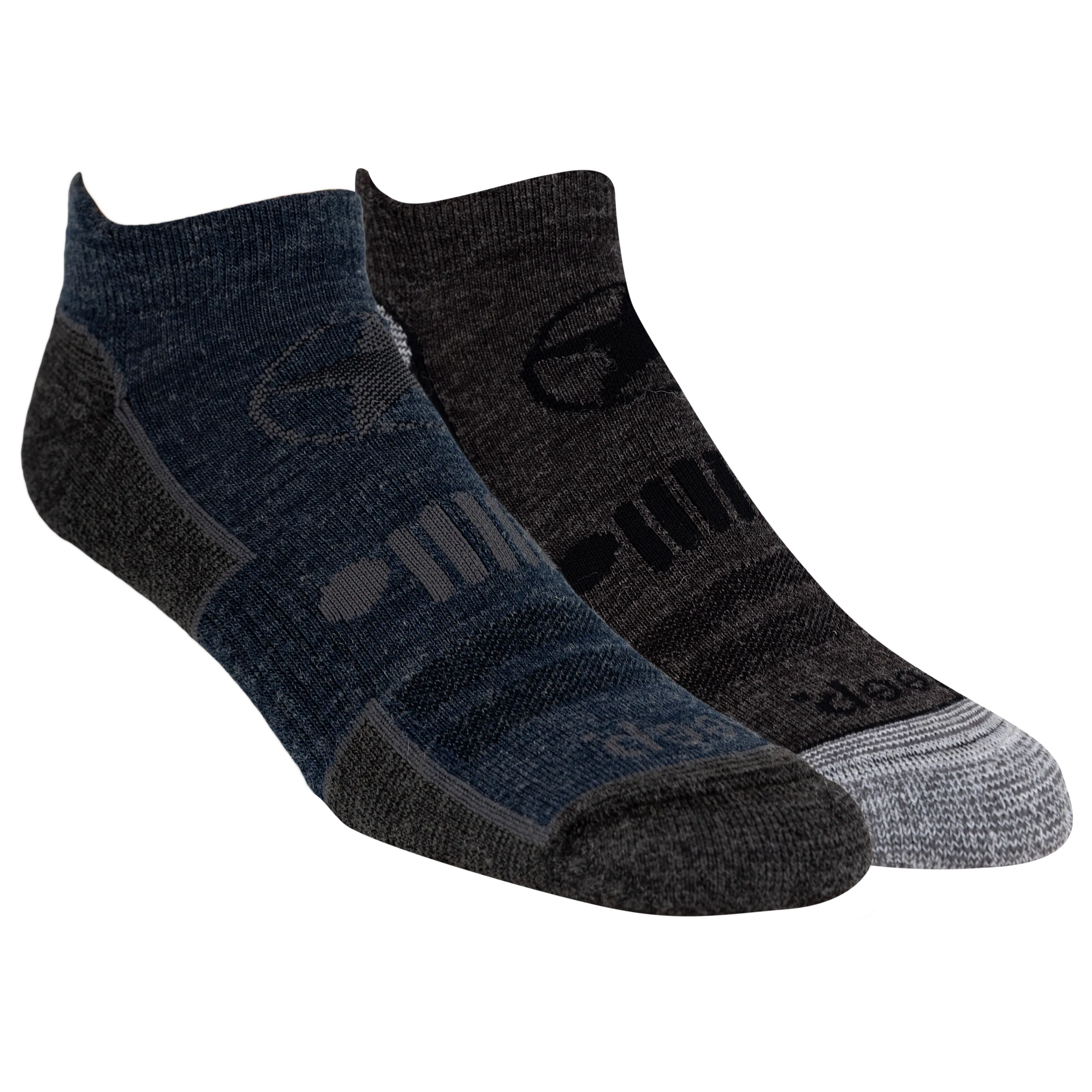 Jeep® Men's Wool Blend Trail No Show Socks 2 Pair Pack - Breathable, Cushioned Comfort