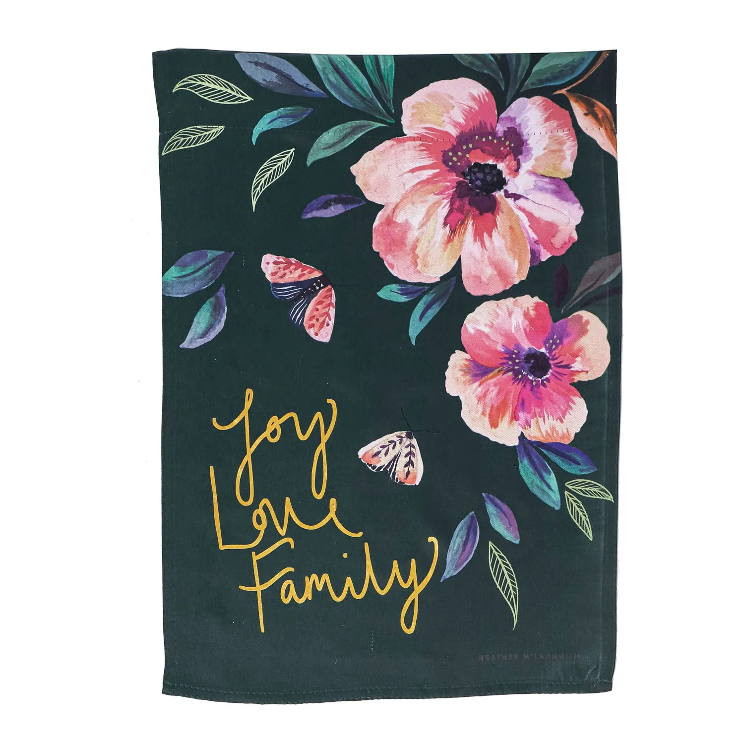 Joy Love Family Garden Suede Flag,14s10232bl