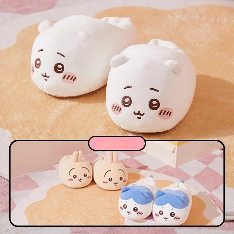 Kawaii Chiikawa Series Plush Slippers