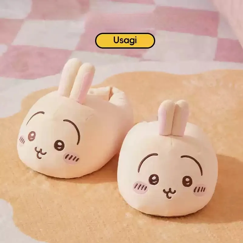Kawaii Chiikawa Series Plush Slippers