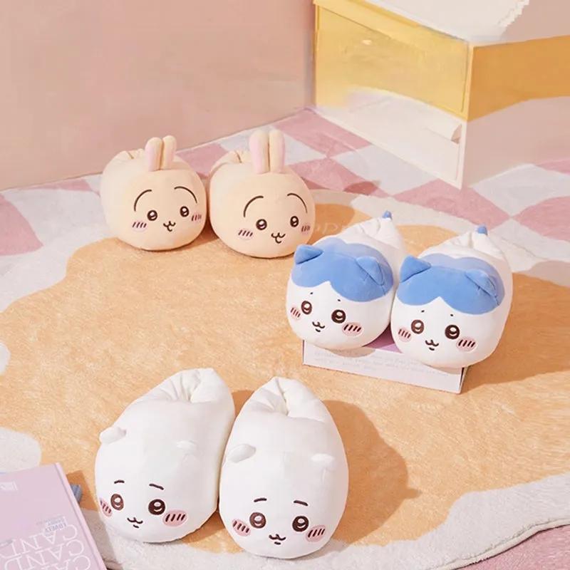 Kawaii Chiikawa Series Plush Slippers