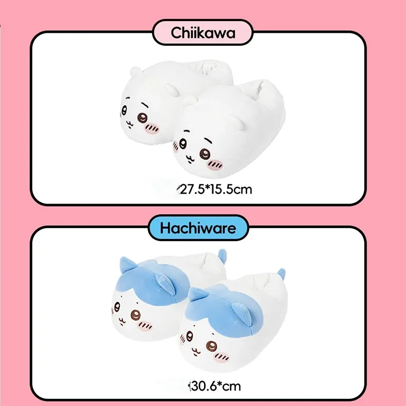 Kawaii Chiikawa Series Plush Slippers