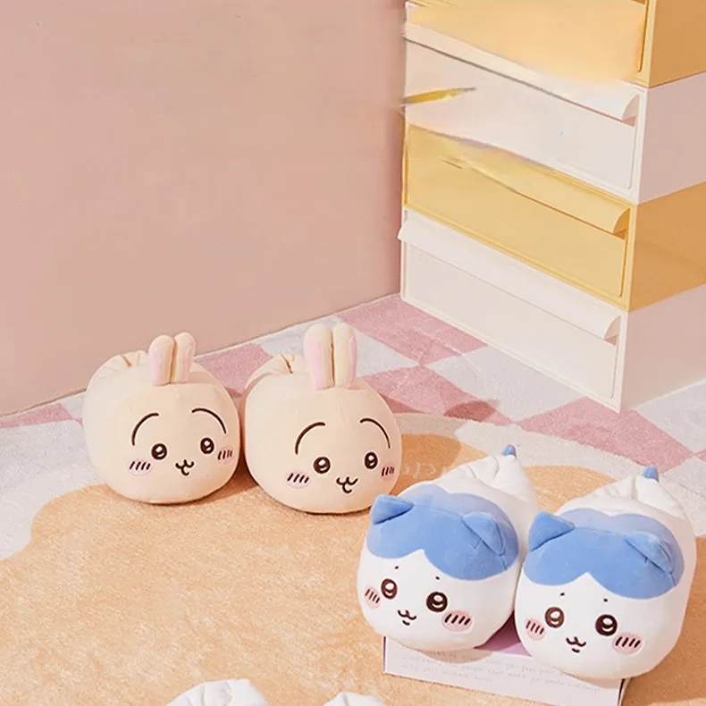 Kawaii Chiikawa Series Plush Slippers