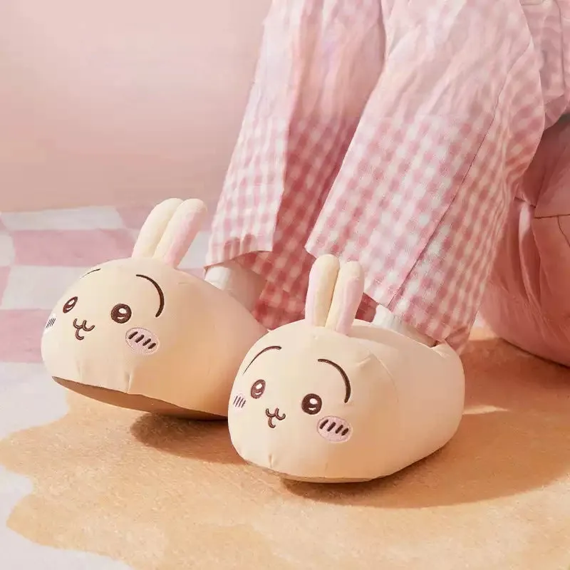 Kawaii Chiikawa Series Plush Slippers