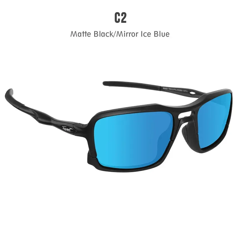 KDEAM New High End Polarized Sports Sunglasses with Ultra-light TR90 Frame Color Blocking Design Outdoor Dazzling Sun Glasses
