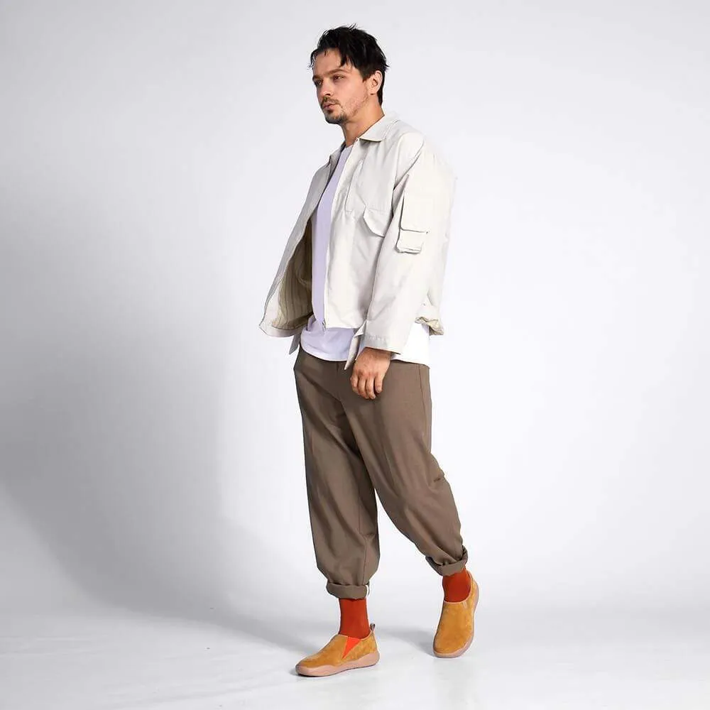 Khaki Cow Suede Toledo II Men