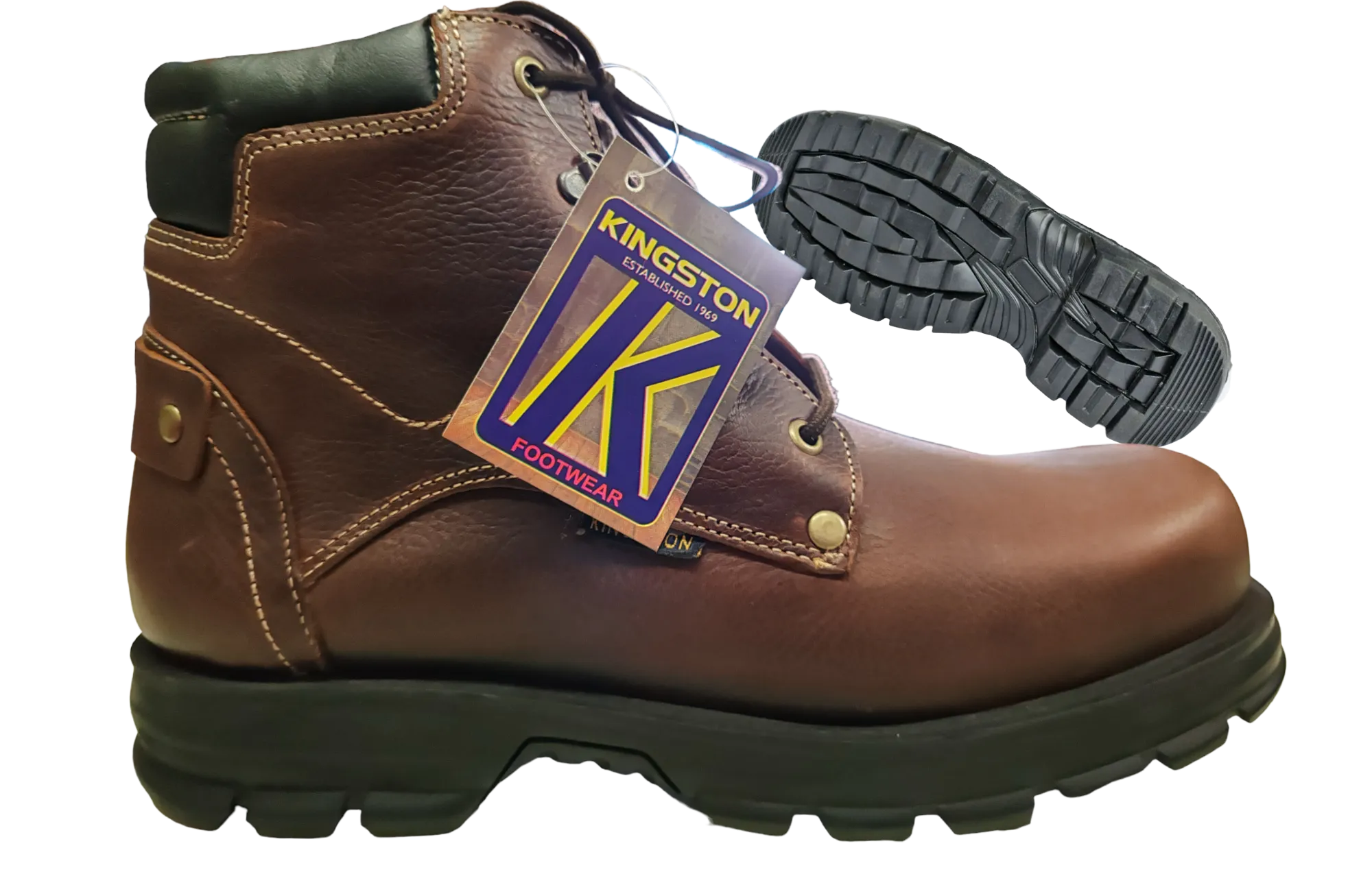 Kingston Men's Boots-55138BRN