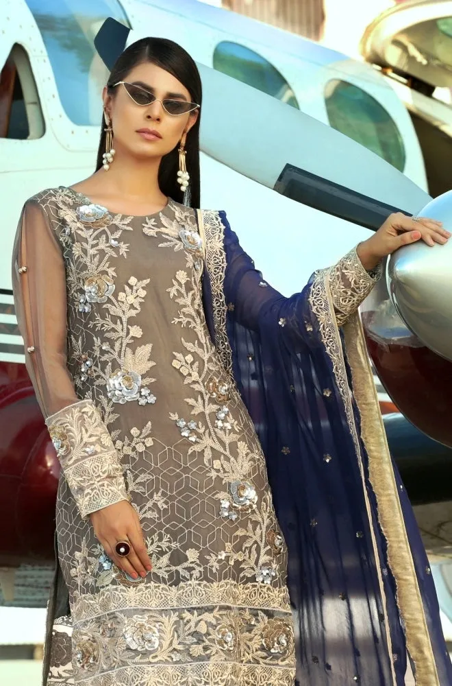 Latest Pure Chiffon Suit with Dupatta # C2040
