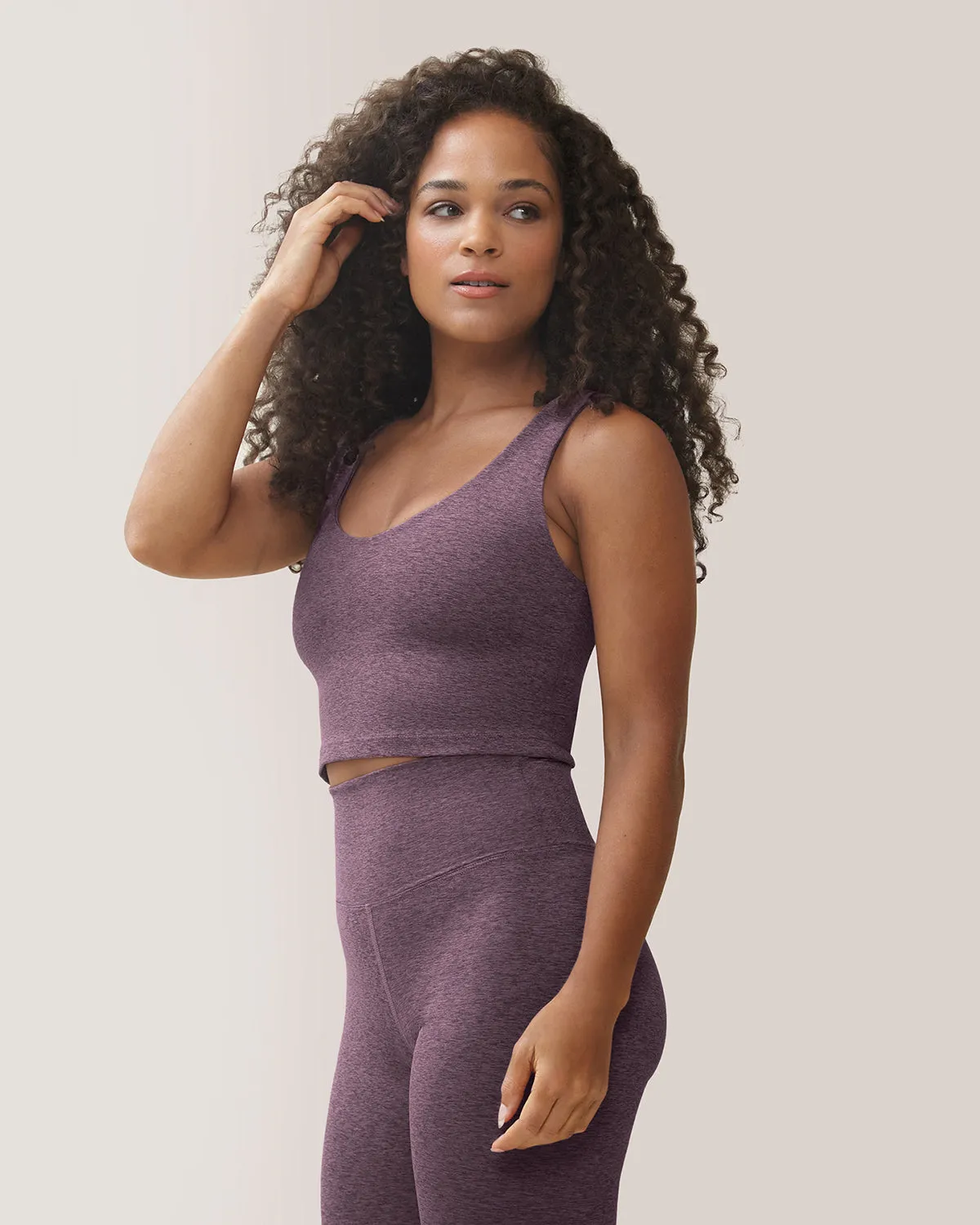 Let it be Tank Top - Eggplant