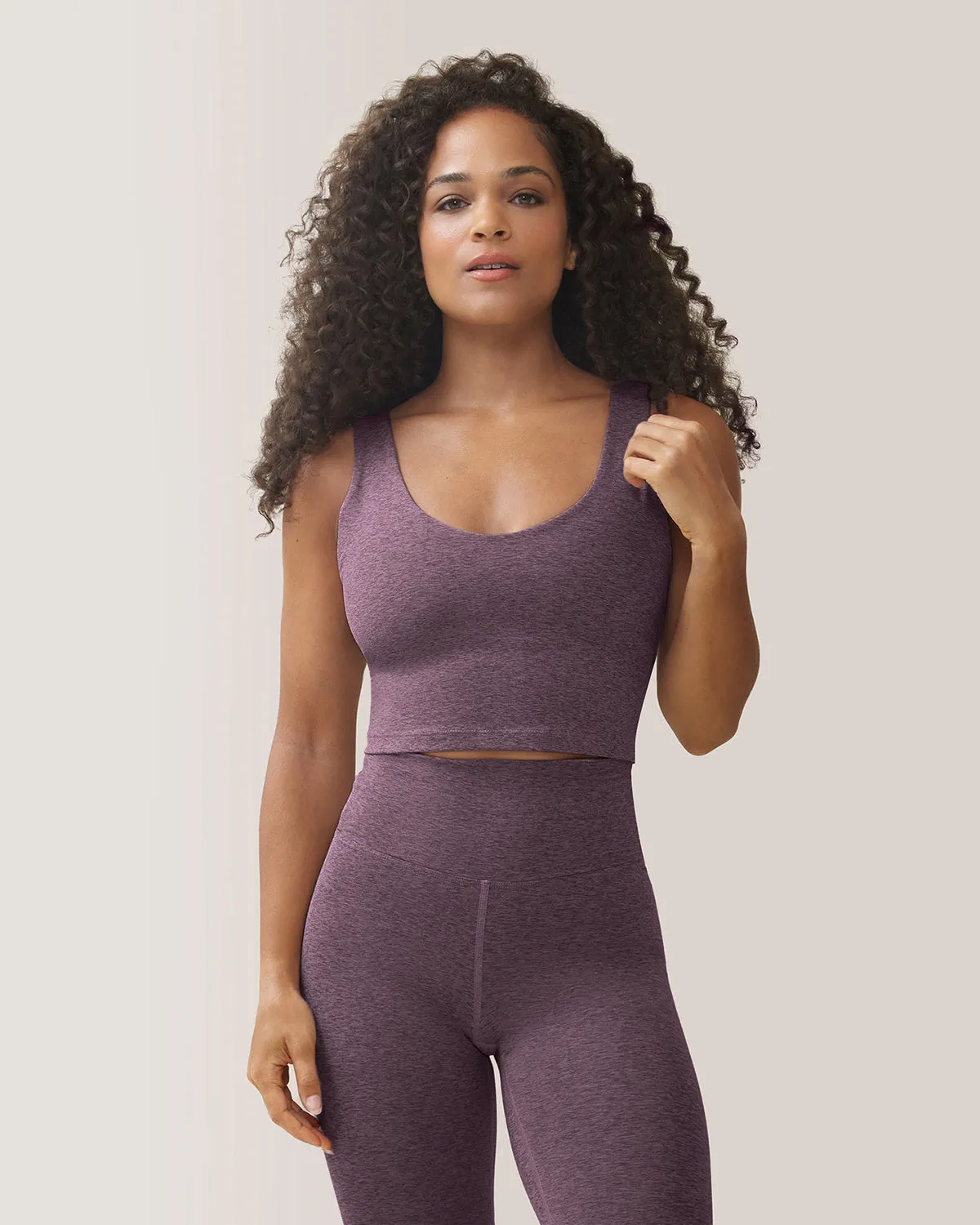 Let it be Tank Top - Eggplant
