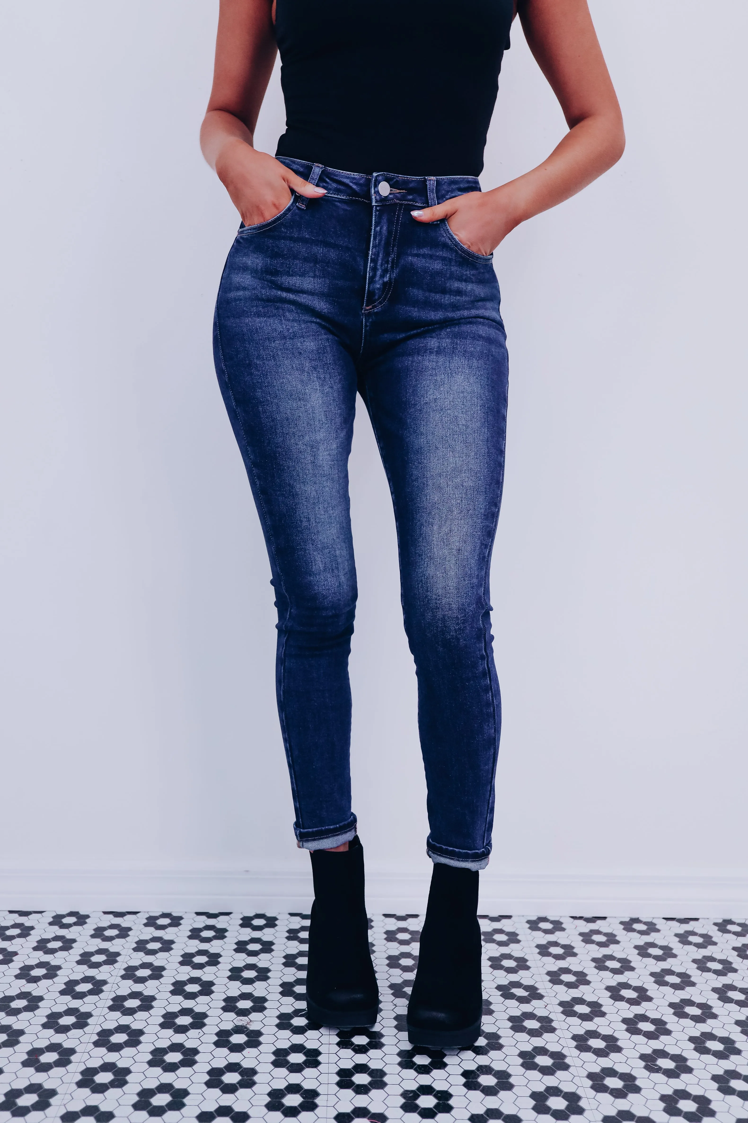 Lisa High Rise Skinny Jeans