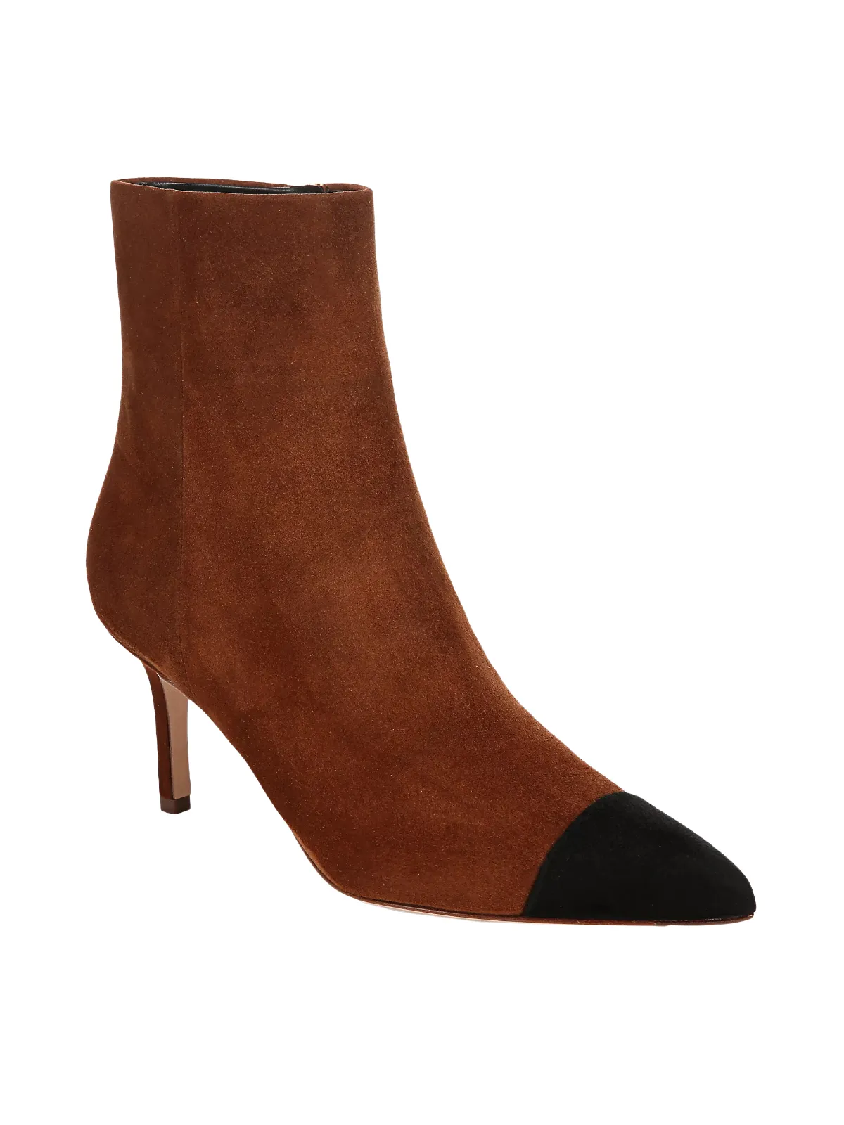 Lisa Suede Cap Toe Bootie