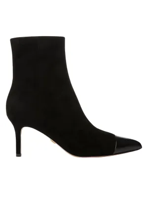Lisa Suede Cap Toe Bootie