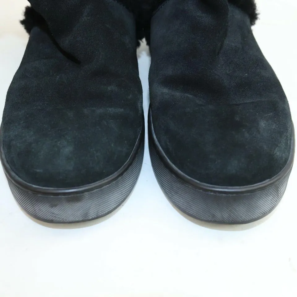 Louis Vuitton Black Shearling Winter Boots 862975