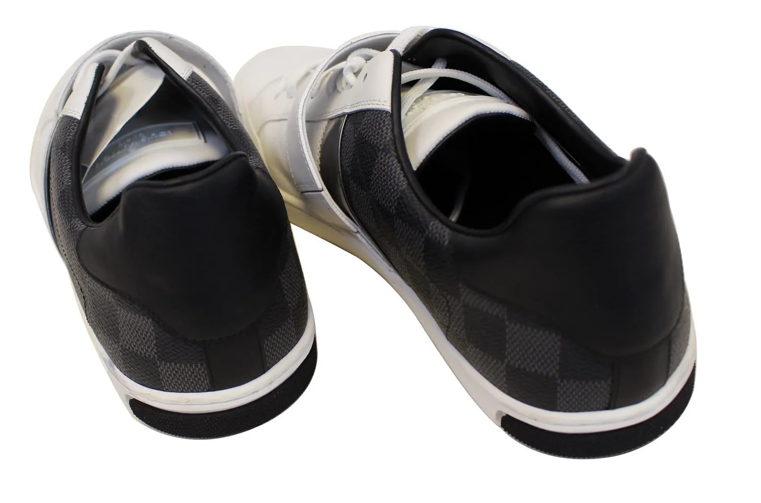 LOUIS VUITTON Men's Black White Damier Graphite Low Top Sneakers
