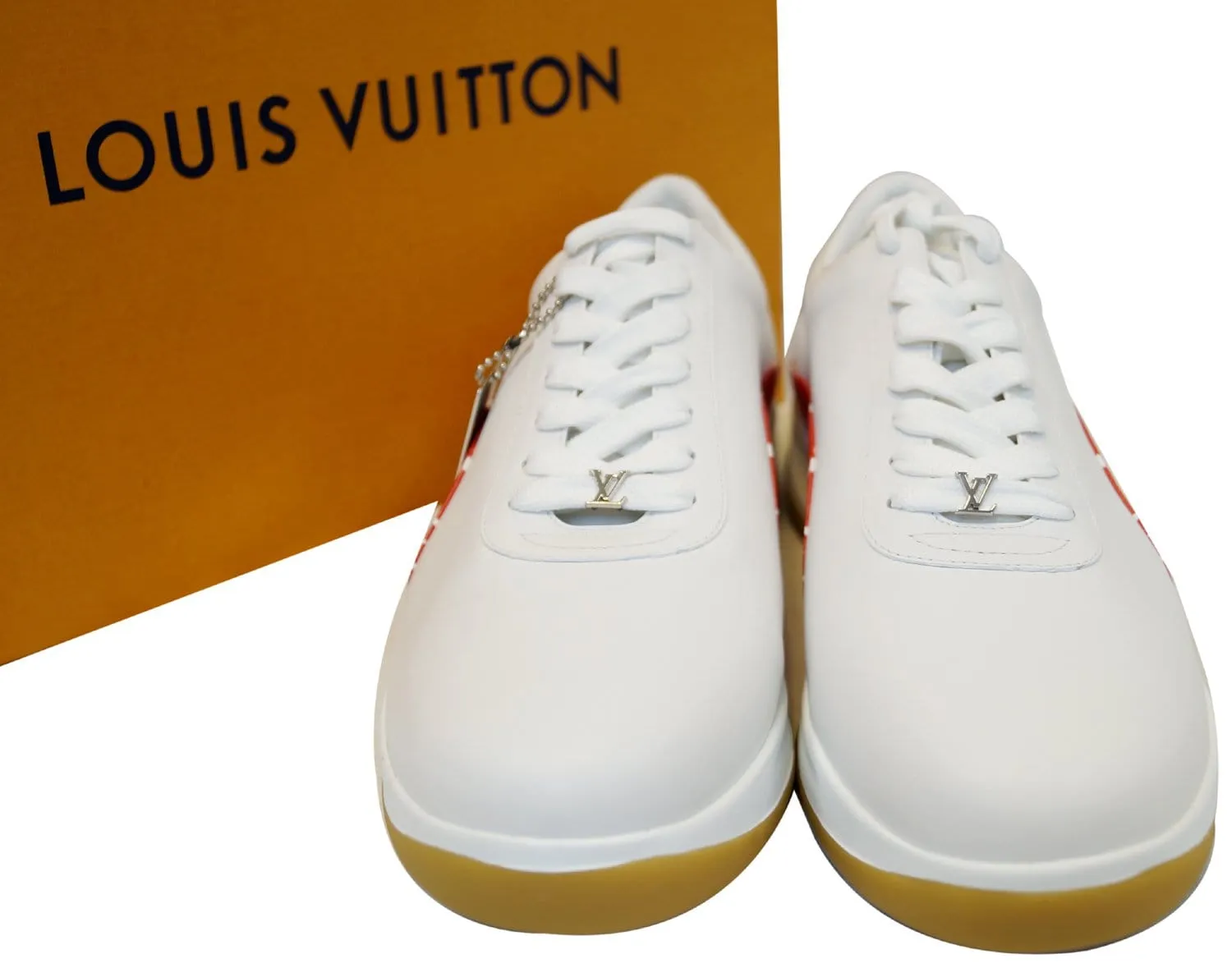 LOUIS VUITTON Supreme X White/Red  Sneakers 9.1/2