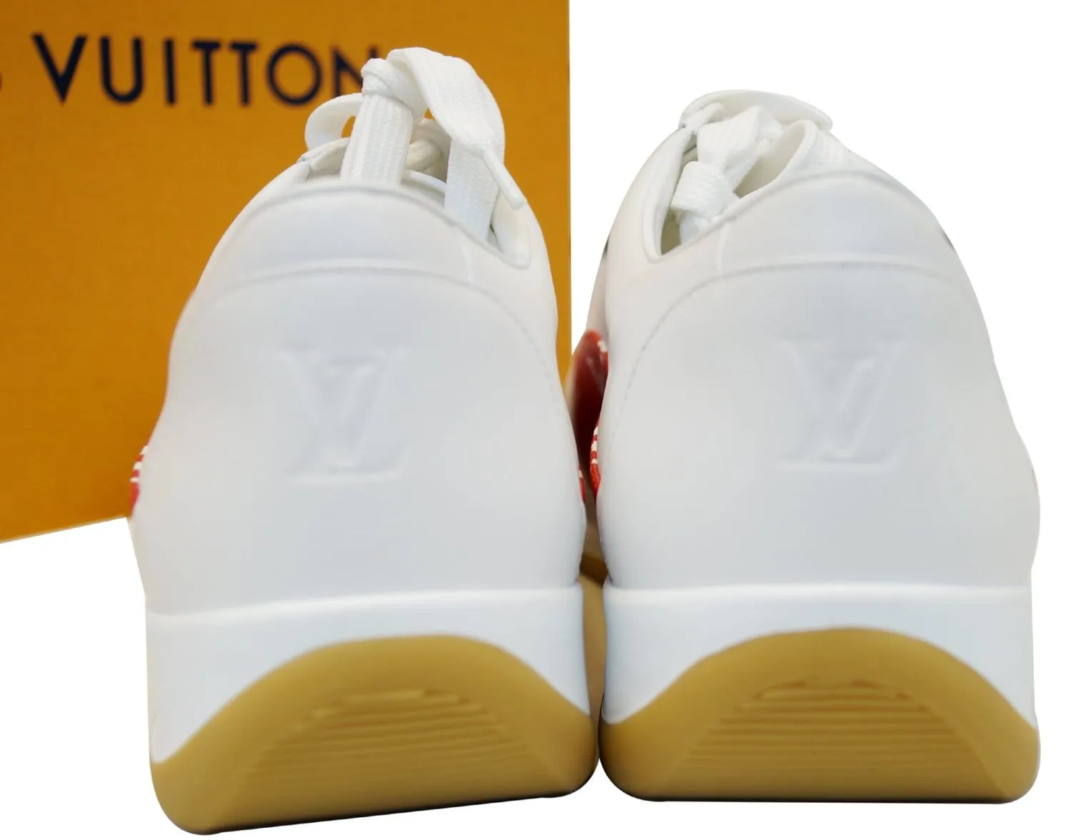 LOUIS VUITTON Supreme X White/Red  Sneakers 9.1/2