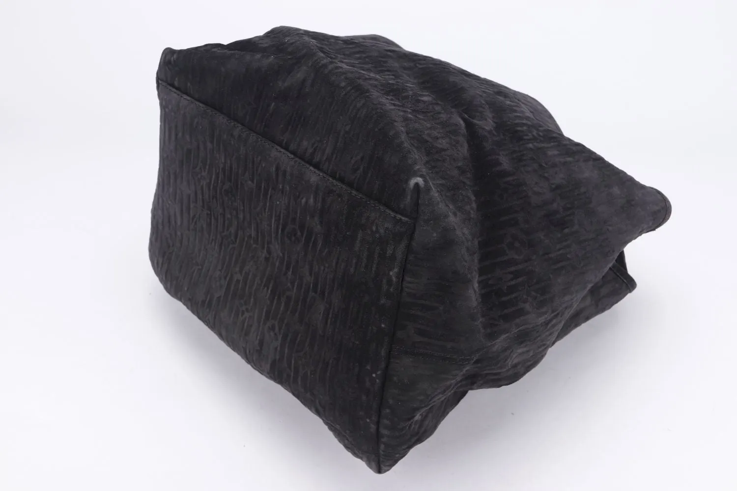 LOUIS VUITTON WHISPER WITH PYTHON SKIN HANDLE (M95811) (FL2058) GM SIZE, KOHL MONOGRAM EMBOSSED SUEDE, WITH DUST COVER