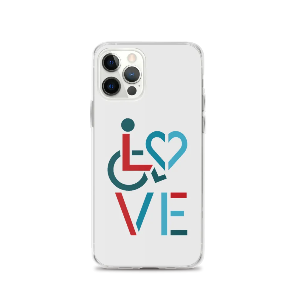 LOVE (for the Special Needs Community) iPhone Case Stacked Design 3 of 3