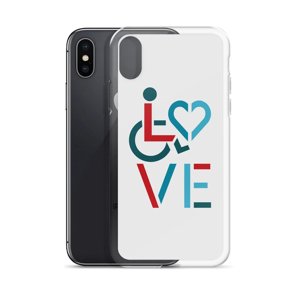 LOVE (for the Special Needs Community) iPhone Case Stacked Design 3 of 3