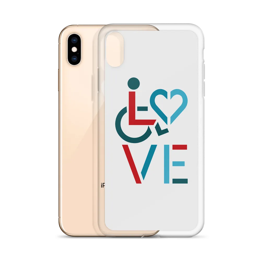 LOVE (for the Special Needs Community) iPhone Case Stacked Design 3 of 3