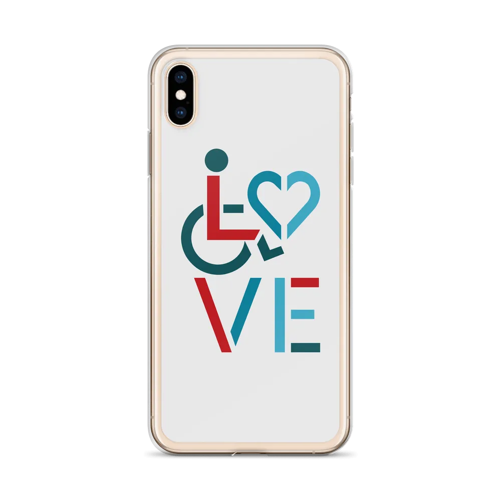 LOVE (for the Special Needs Community) iPhone Case Stacked Design 3 of 3