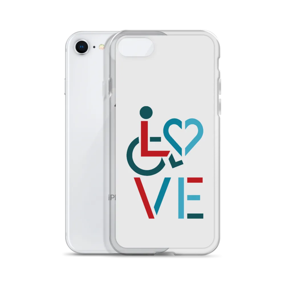 LOVE (for the Special Needs Community) iPhone Case Stacked Design 3 of 3