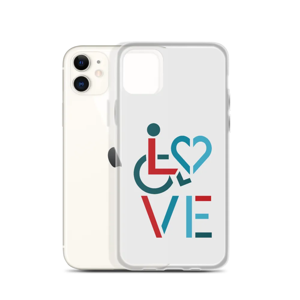 LOVE (for the Special Needs Community) iPhone Case Stacked Design 3 of 3