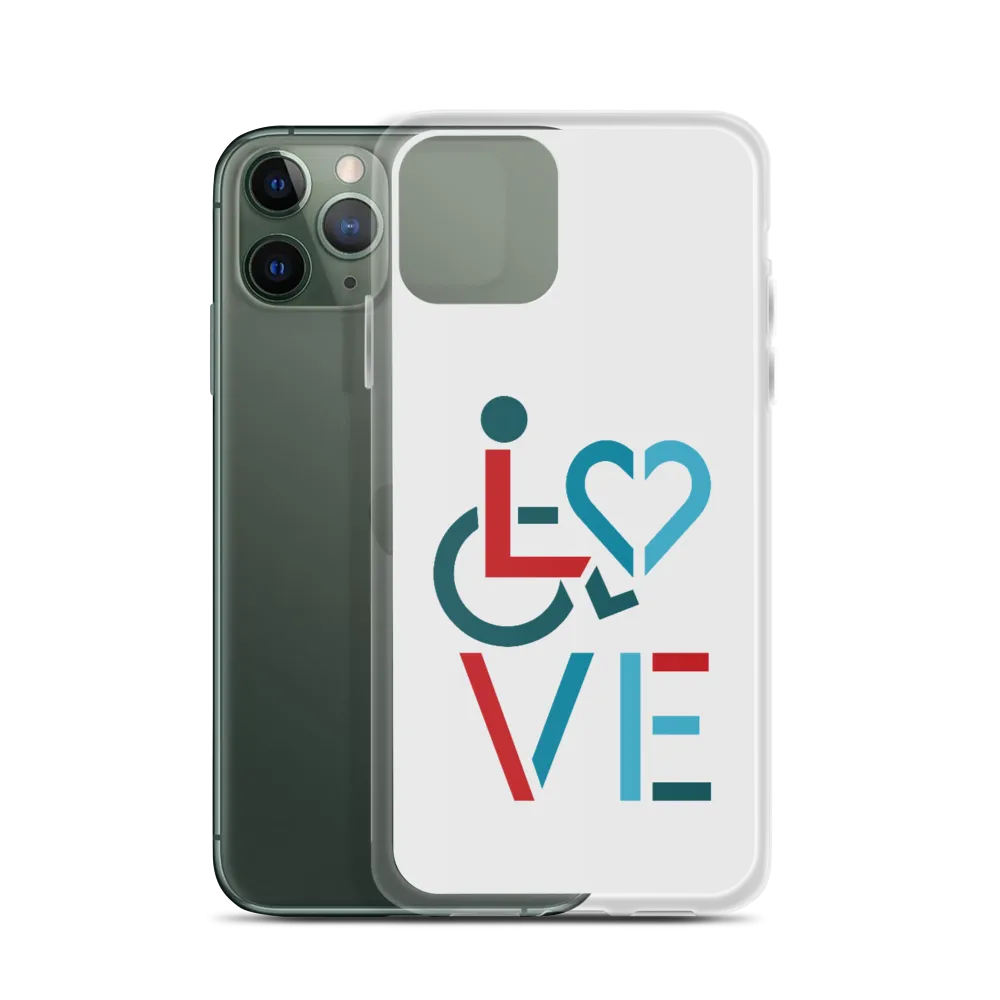 LOVE (for the Special Needs Community) iPhone Case Stacked Design 3 of 3