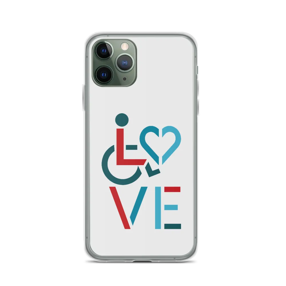 LOVE (for the Special Needs Community) iPhone Case Stacked Design 3 of 3