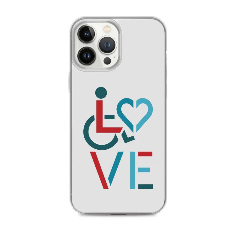 LOVE (for the Special Needs Community) iPhone Case Stacked Design 3 of 3