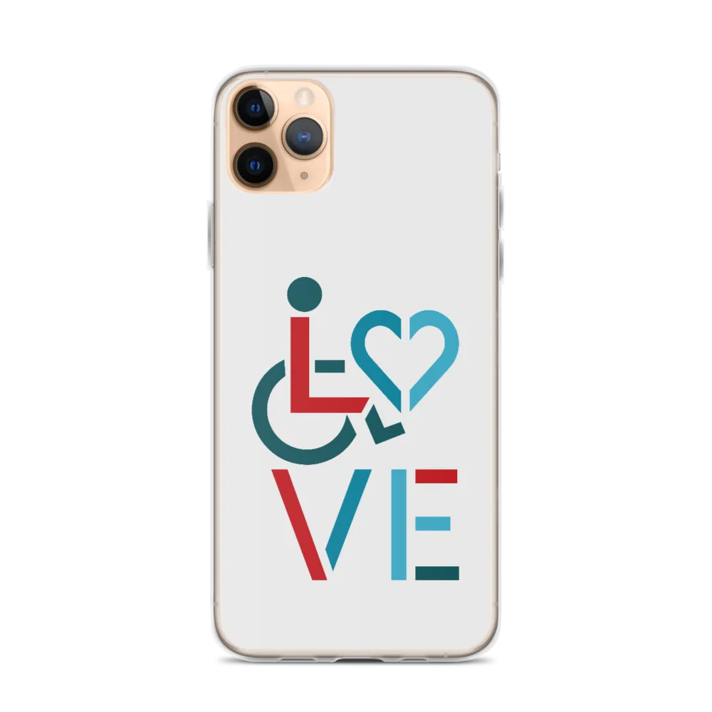 LOVE (for the Special Needs Community) iPhone Case Stacked Design 3 of 3