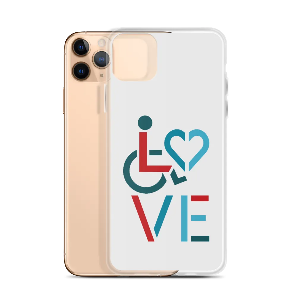 LOVE (for the Special Needs Community) iPhone Case Stacked Design 3 of 3