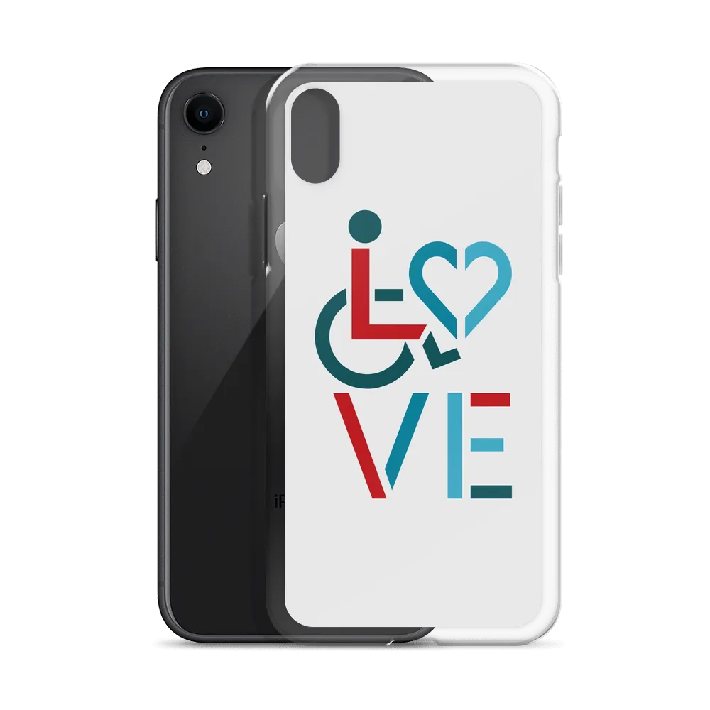 LOVE (for the Special Needs Community) iPhone Case Stacked Design 3 of 3