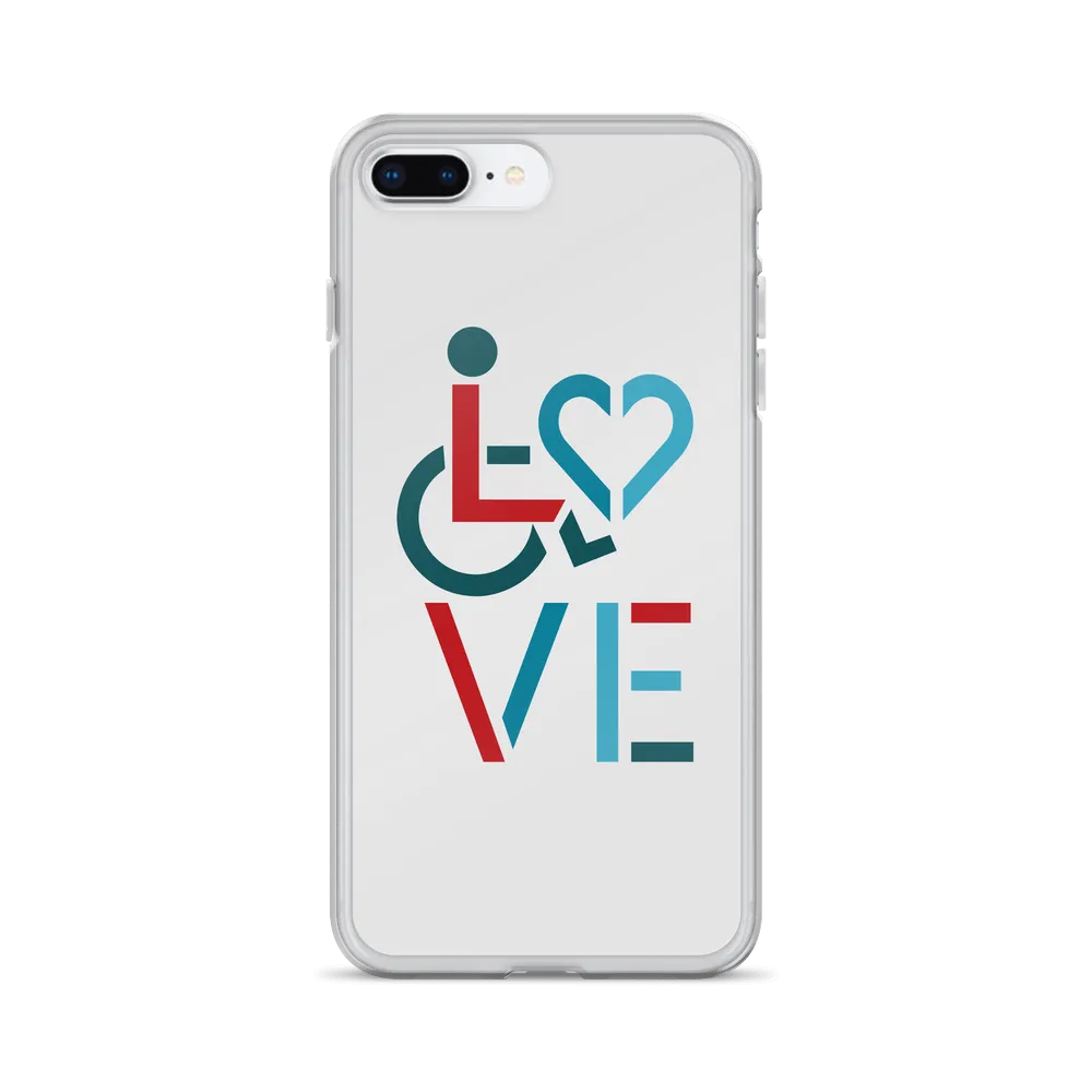 LOVE (for the Special Needs Community) iPhone Case Stacked Design 3 of 3