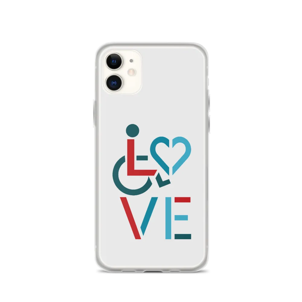 LOVE (for the Special Needs Community) iPhone Case Stacked Design 3 of 3